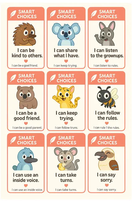 Positive Pals/Smart Choices Behaviour Cards | Positive Behaviour Deck | Digital Download SEO